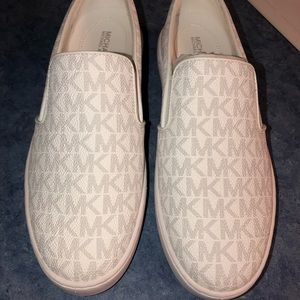 Michael Kors Bright White Slip Ons